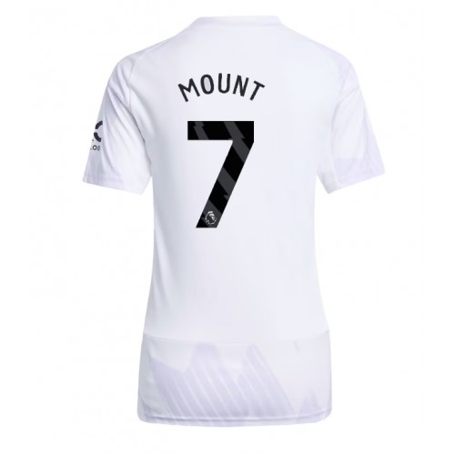 Manchester United Mason Mount #7 Replik Auswärtstrikot Damen 2025-26 Kurzarm Manchester United Mason Mount #7 Replik Auswärtstrikot Damen 2025-26 Kurzarm